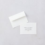 Shades of Blue Wedding Response Cards Ocean Signature Standard