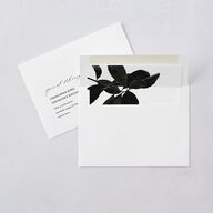 Modern Rose Save The Date Cards Plum Signature smooth Blank No Standard