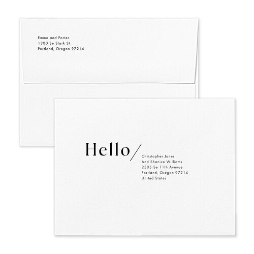 You and Me Save the Date Magnet Envelopes Kraft Pure White Return Address Signature Standard