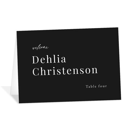Snowy Mountainside Place Cards Licorice Signature
