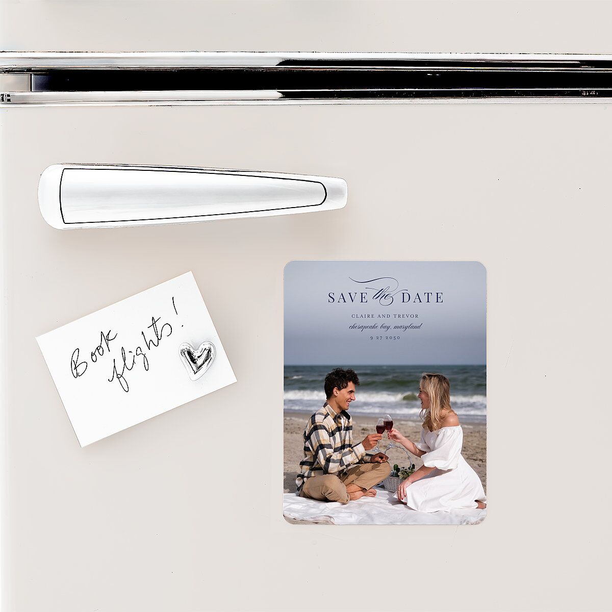 Elegant Lighthouse Save The Date Magnets Maritime Magnet Paper