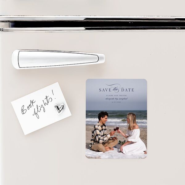 Elegant Lighthouse Save The Date Magnets Maritime Magnet Paper