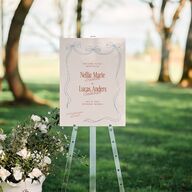Modern Delicate Bows Standard Welcome Sign Medium Jewel Red Standard Indoor Foam Core M Welcome