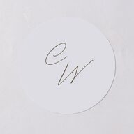 Floral Photo Wedding Stickers Ocean Circle