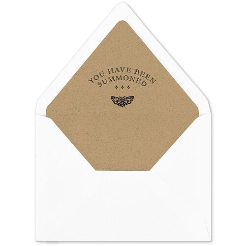 Skeleton Spirits Euro Envelope Liners Licorice Luxe
