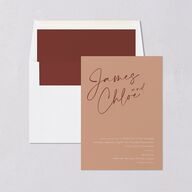 Simple Script Standard Envelope Liner Vintage Pink Standard