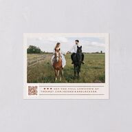 Western I Do BBQ Save the Date Petite Cards Saddle Signature smooth Blank Standard