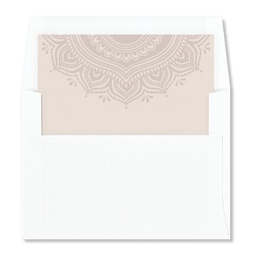 Indian Gilded Adornment Standard Envelope Liners Sand Standard