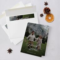 Blessed Holiday Holiday Cards Garnet Signature Blank Standard Portrait