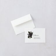 Dark Gothic Roses Wedding Response Cards Midnight Signature Standard