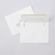 Eucalyptus Frame Save The Date Cards Pure White Signature smooth Blank No Standard