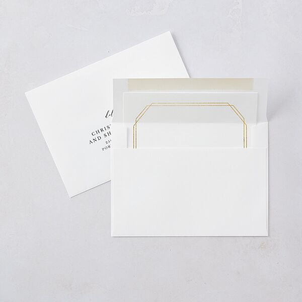 Eucalyptus Frame Save The Date Cards Pure White Signature smooth Blank No Standard
