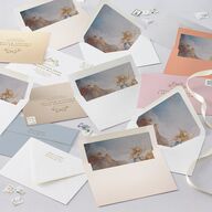 Antique Botanical Garland Wedding Invitations Champagne Signature Blank No Standard