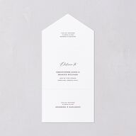 Dark Vintage Fantasy All-in-One Wedding Invitations Merlot Signature Light Both Recipient and Return Addresses No