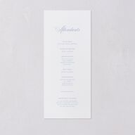 Coastal Oysters and Anchors Wedding Programs Sea Blue Signature