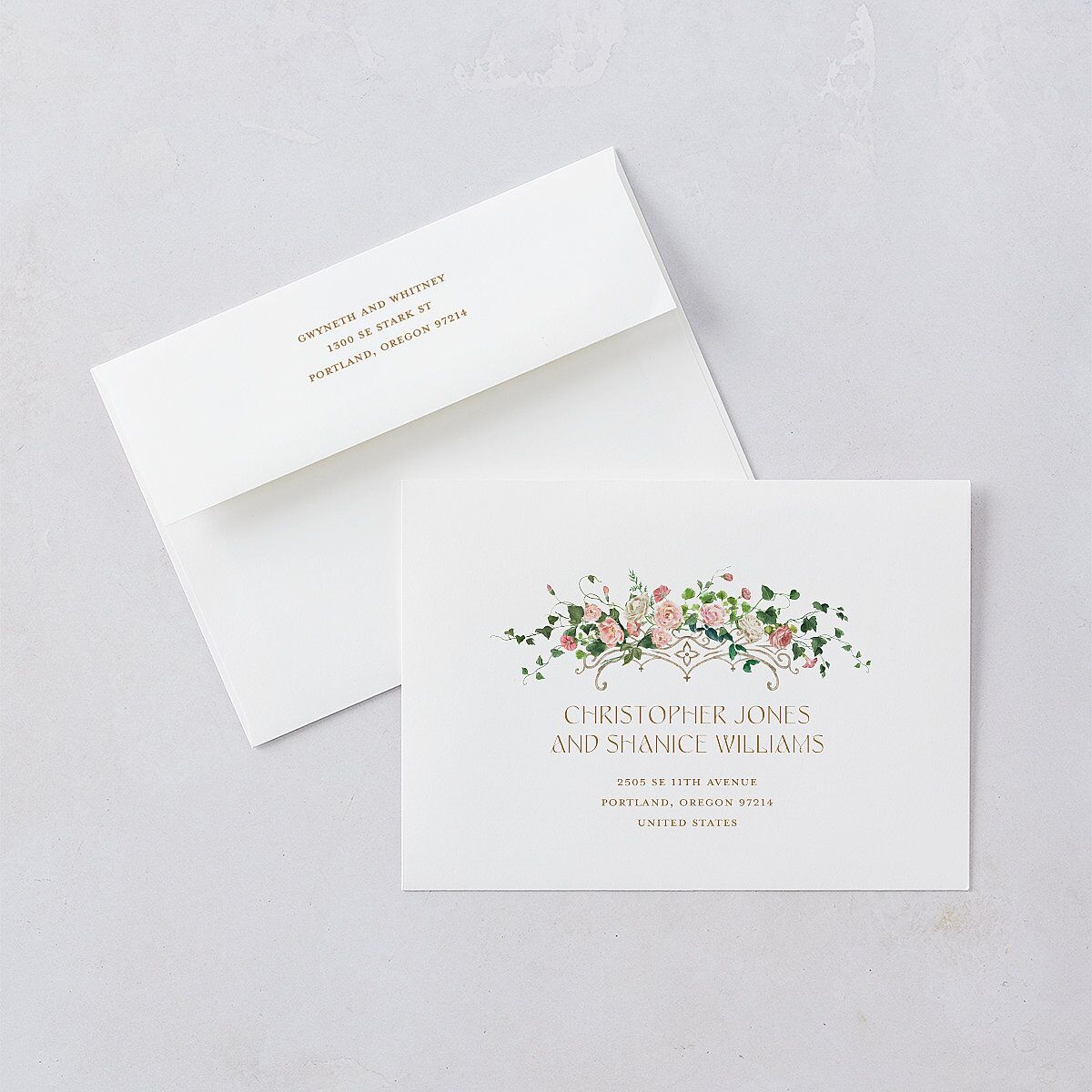 Fairytale Garden Wedding Invitations Sage Signature Blank No Standard