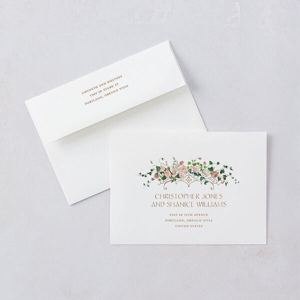 Fairytale Garden Wedding Invitations Sage Signature Blank No Standard