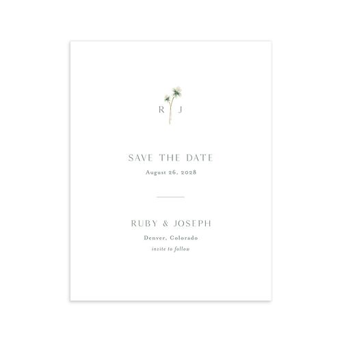 Dainty Monogram Save the Date Petite Cards Moon Rock Signature smooth Blank No Standard