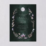 Crystal Forest Wedding Invitations Hunter Green Signature Blank No Standard