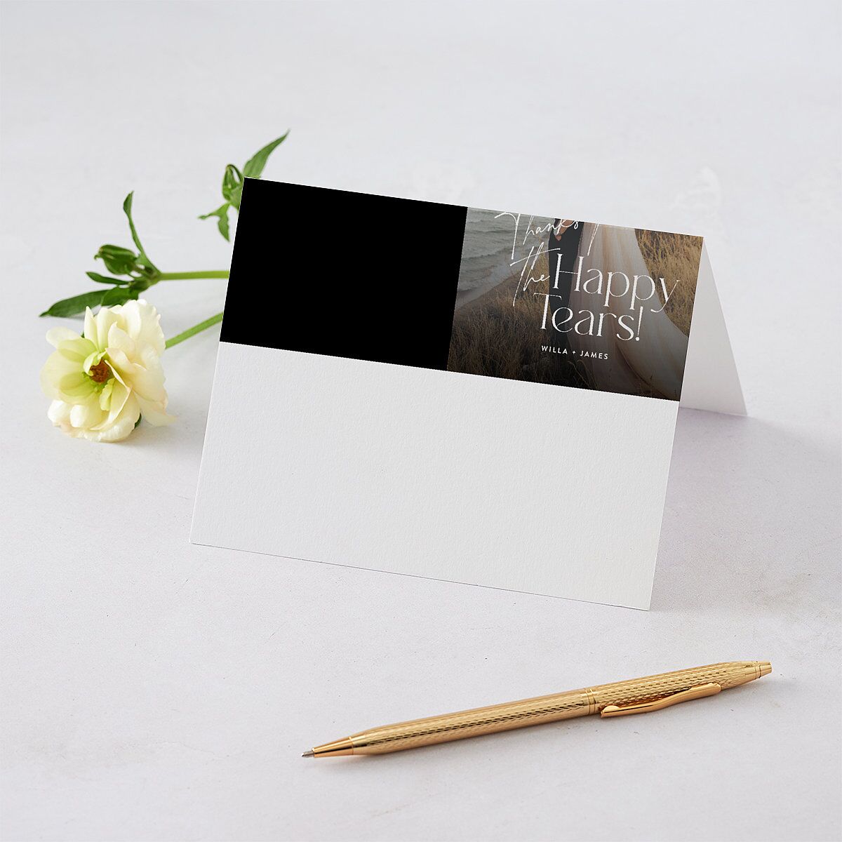 Happy Tears Thank You Cards — view 1