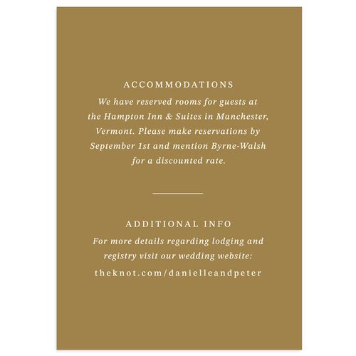 Photo Vow Wedding Enclosure Cards Umber Signature Standard