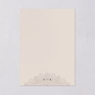 Indian Gilded Adornment Wedding Invitations Gold Sand Signature Blank No Standard