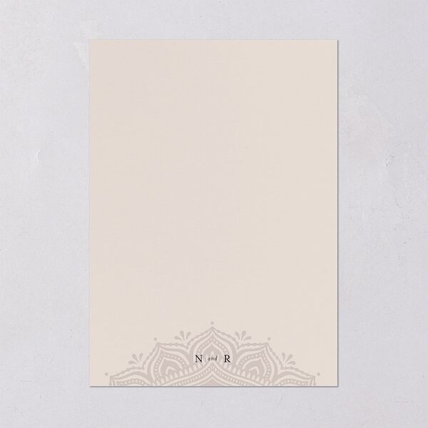Indian Gilded Adornment Wedding Invitations Gold Sand Signature Blank No Standard