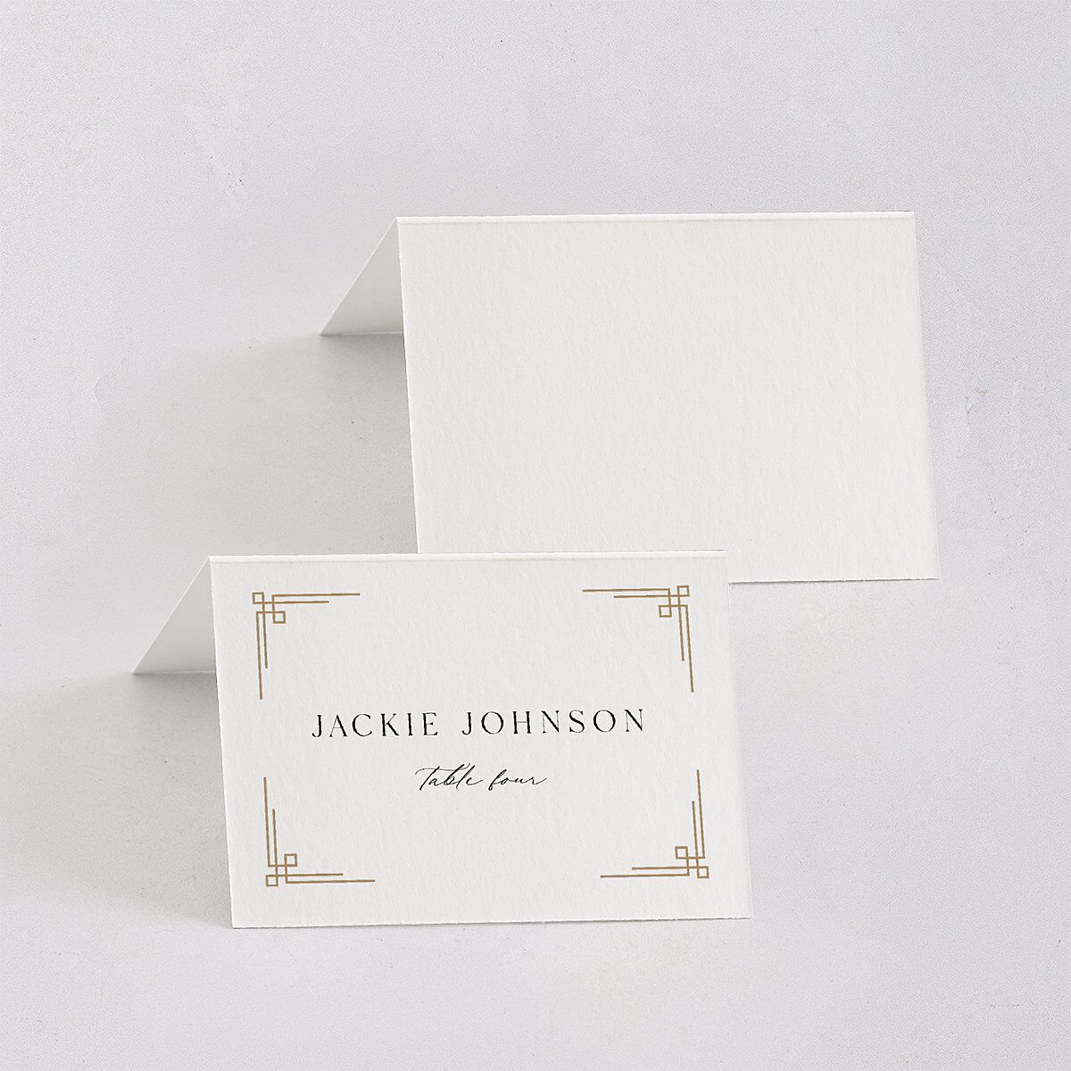Church Cross Place Cards Pure White Signature
