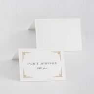 Church Cross Place Cards Pure White Signature