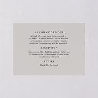 Regal Photo Foil Wedding Event Detail Cards Midnight Gold Signature Standard