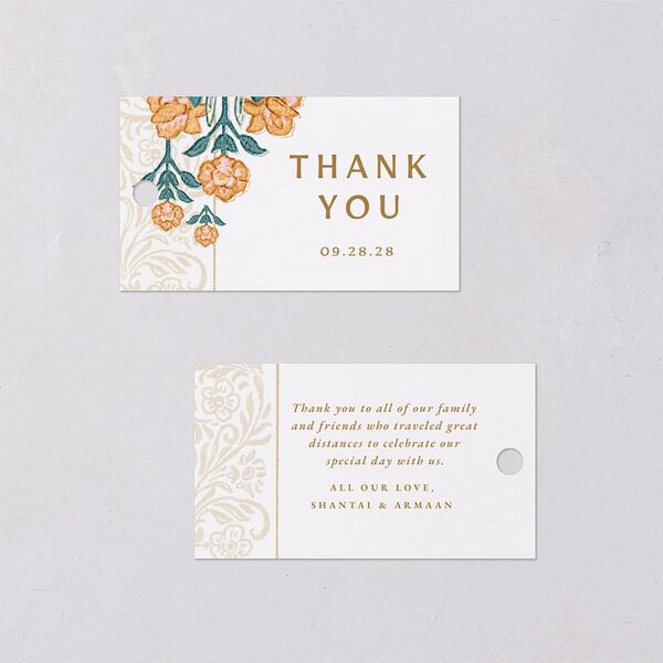 Botanical Blooms Favor Gift Tags Daffodil Signature