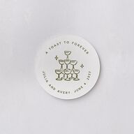 Hand Drawn Cake Coasters Dark Camo Cardboard Circle