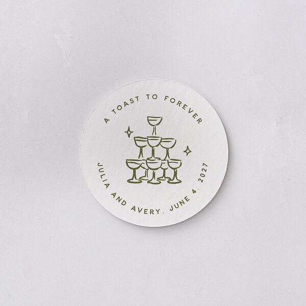 Hand Drawn Cake Coasters Dark Camo Cardboard Circle
