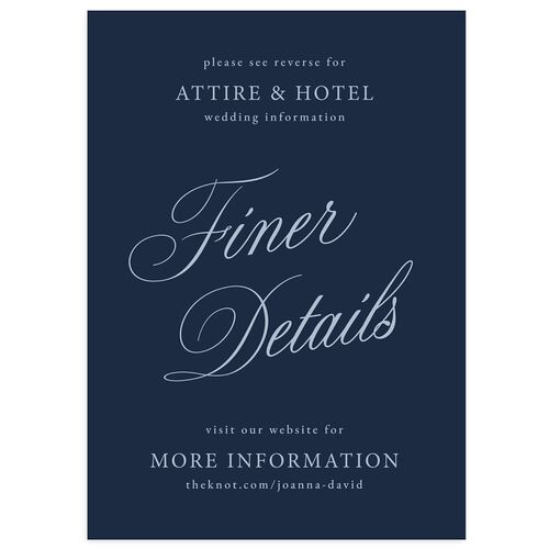 We're Getting Married Wedding Enclosure Cards Dusty Blue Signature Standard