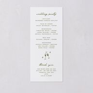 Hand Drawn Cake Wedding Programs Dark Camo Signature