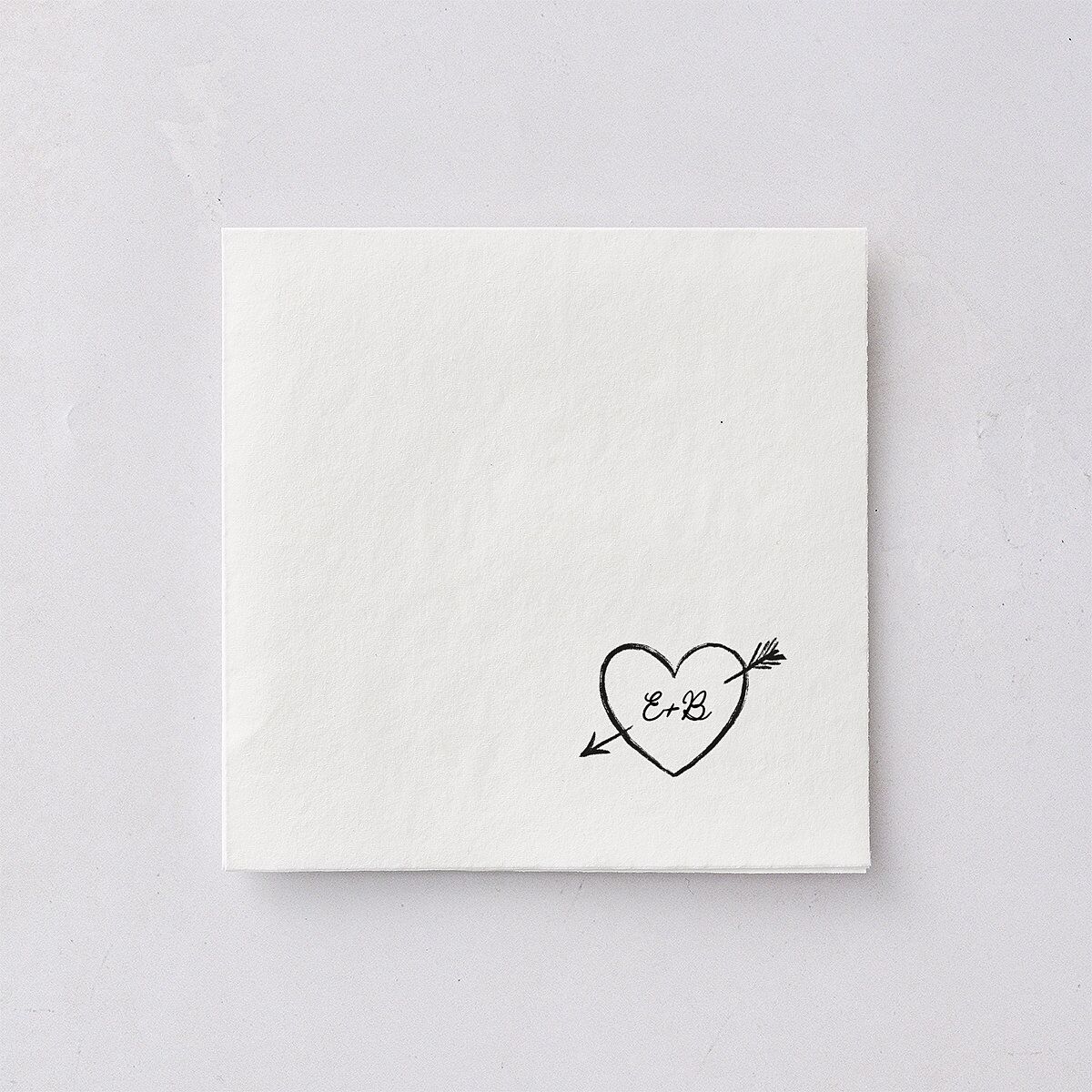 Vintage Lovebird Banner Cocktail Napkins Linen Napkin Uncoined