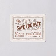 Western I Do BBQ Save The Date Magnets Saddle Magnet Paper