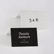 Moody Gothic Rose Place Cards Midnight Signature