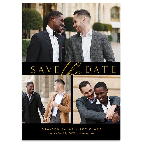 Elegant Grid Wedding Invitations Licorice Signature Blank Standard
