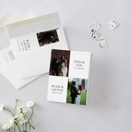 Elegant Photo Apex Thank You Cards Pure White