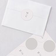 Falling Leaves Wedding Stickers Chestnut Circle