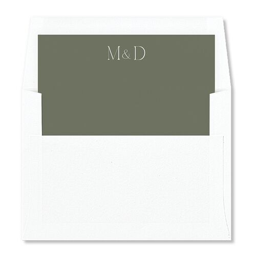 Ampersand Greenery Foil Envelope Liners Dark Camo Standard