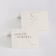 Rustic Minimal Place Cards Champagne Signature