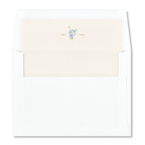 Fairytale Wildflower Crest Envelope Liners Daffodil Standard