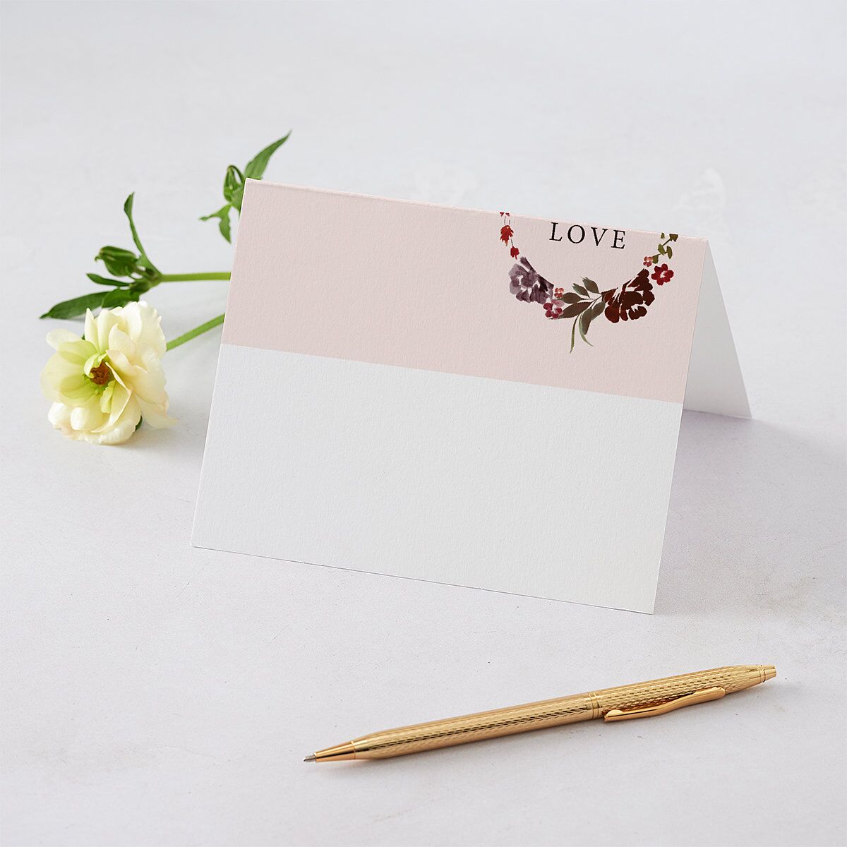 Autumn Romance Thank You Cards Chocolate Signature