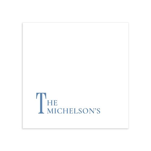 Magazine Cover Cocktail Napkins Aquamarine Napkin Uncoined