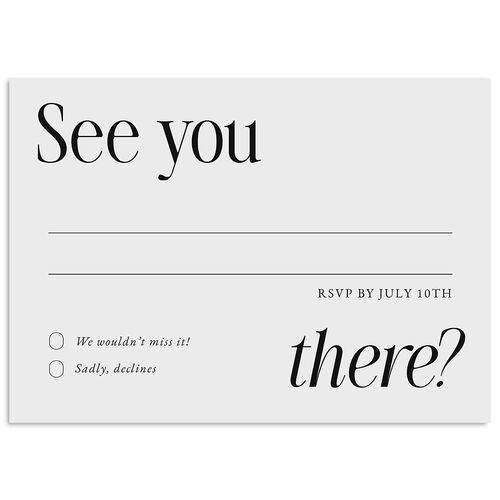 Stay For The Party Wedding Response Cards Midnight Signature Standard