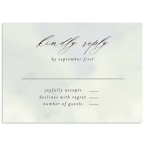 Western Valley Wedding Response Cards Chocolate Signature Standard