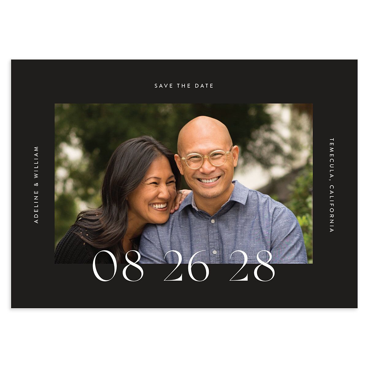 Border Date Save the Date Cards