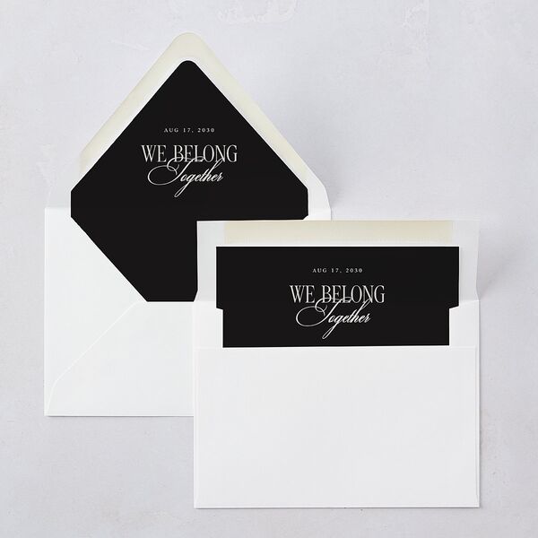 Luxury Editorial Photo Euro Envelope Liners Pure White Luxe